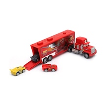 Cars Mack Tır Açılır Kapanır Kasa 3 Araçlı 48 Cm Sürtmeli Tır