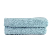 Inorien 2'li Organik Pamuk El Havlusu 30x50 Cm Aqua Mavi Çok Renkli