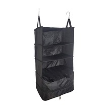 Homyl Seyahat Çantaları Asılı Raflı Bagaj Organizatörü Siyah