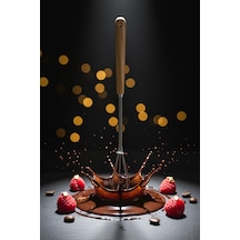 Morwood Akasya Saplı Mini Artisan Çırpıcı 22 Cm Açık Ceviz Paslanmaz Çelik Diğer
