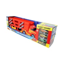 King Toys 3 Katlı Sürat Pistli Tır 3 Arabalı