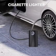 Dream011 Portable Lastik Şişirme Kompresörü 12v Araç Pompası Otomobil Motosiklet Bisiklet Siyah