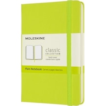 Moleskine Sert Kapak Defter Limon Yeşili Çizgisiz - 9x14 - 0864