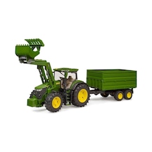Bruder John Deere 7r 350 Kepçeli Traktör Ve Römork Br03155