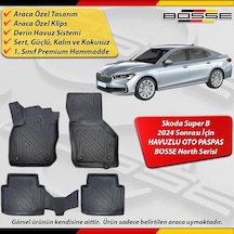 Skoda Superb Paspas Araca Özel Super B 2024 Ve Sonrası Derin Havuzlu Paspas Bosse North Serisi