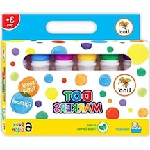 6'lı Yıkanabilir Boya Seti - Lino Dot Markers