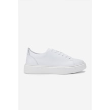 Valmenti Erkek Hakiki Deri Beyaz Sneakers & Spor Ayakkabı 537 3444 Erk Ayk Y24 Beyaz Beyaz