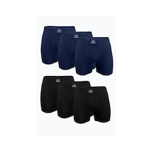 Malabadi Erkek Lacivert Siyah 6 Lı Premium Collection Modal Uzun Boxer 6m250 Lacivert-siyah