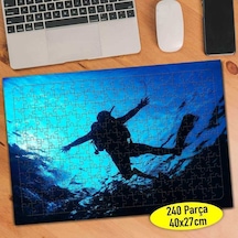 Denizaltı Dalgıç 240 Parça Puzzle Yapboz Tablo-81842306
