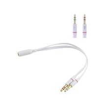 Mikrofonlu Kulaklık Notebook Laptop Bağlama Bağlantı Adaptörü