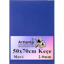 50x70 Cm Keçe 2.0 Mm 1 Adet Renkli Hobi Keçesi Elişi Keçesi Anasınıfı Kreş Okul Öncesi Mavi