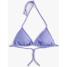 Koton Üçgen Bikini Üstü Dokulu Kaplı Mor 4sak10013mm Mor