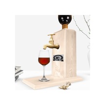 Barlara Özel Musluklu Doğal Ahşap Şarap Standı - Ahşap