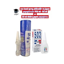 Evo Bond Sprey Aktivatör Ve Japon Yapıştırıcısı 200 Ml -50 Ml Ve 20 Ml Ekstra Japon Yapıştırıcı