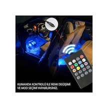 Duffa Premium Rgb Araç İçi Atmosfer Led Aydınlatma Seti - Sese Duyarlı Müzik Ritimli Araba Ayak Altı Led Şerit,