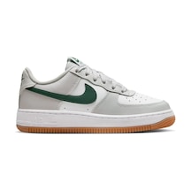 Nike Air Force 1 Af1 Gs Leather Unisex Sneaker Green Swoosh Hakiki Deri Günlük Spor Ayakkabı Beyaz Açık Yeşil Yeşil