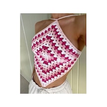 Lily Knitting El Örgüsü Kadın Büstiyer