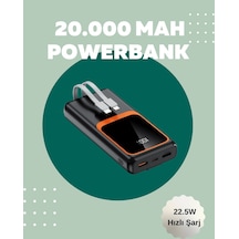 Dijital Ekranlı 20.000 Mah Powerbank 22.5w Hızlı Şarj + Çoklu Bağlantı Seçeneği Çok Renkli 16556783