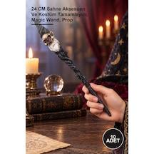 10 Adet Polyester Sihirli Asa 24 Cm Sahne Aksesuarı Ve Kostüm Tamamlayıcı, Magic Wand, Prop