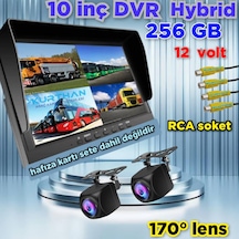 10 İnç Dvr Ekran 2 Adet 170'' Balık Gözü Lens Geniş Açı Kamera