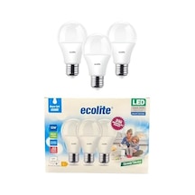12w Led Ampul 3 Lü Paket 1521 Lümen, 6500k Beyaz Işık, 100w Eşdeğer, E27 Duy, Enerji Tasarruflu, 220v, Dim Edilemez