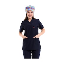 Zarf Yaka Kadın Tek Üst - 47 Lacivert-6137