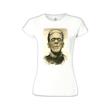 Frankenstein Beyaz Kadın Tshirt 001 Frankenstein Beyaz Kadın Tshirt 001