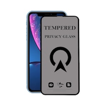 Apple Uyumlu   iPhone XR ile Tam Kaplayan Hayalet Privacy Temperli Cam Ekran Koruycu