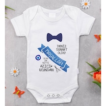 Bitmeyenkartus Bk Kids Isimli Sünnet Tasarımlı Bebek Body Zıbın - Model 3 Çok Renkli