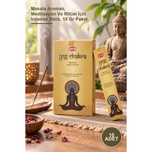 10 Adet Yog Chakra Masala Tütsü Çubuğu Masala Aromalı, Meditasyon Ve Ritüel İçin Incense Stick, 15 Gr Paket