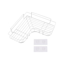 Beyaz Banyo Köşe Depolama Rafları Duvara Monte Raf Şampuan Tutucu Demir Duş Drenaj Sepeti Yumruksuz Organizatör Banyo Aksesuarları Beyaz