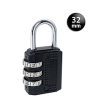 Ymk-1332 Üç Basamaklı Şifreli Asma Kilit Siyah 32 Mm