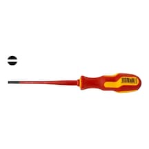 Narex 834004 Slim Serisi Elektrikçi İzoleli Düz Tornavida 3.5x100 Mm