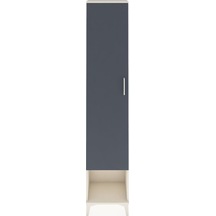 Arges Dolap 5 Raflı Tek Kapaklı 44x30x221 Aytaşı-antrasit Aytaşı