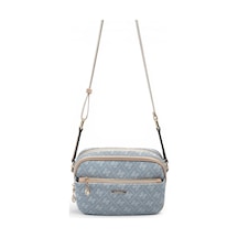 Silver & Polo Silver Polo Mavi - Ten Monogram Kadın Çapraz Çanta Sp1162