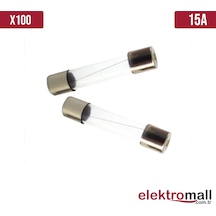 Cam Sigorta 5x20mm 15a 250v 100 Adet