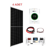 Bağ Bahçe Karavan İçin Lityum Akülü Hazır Paket Solar Güneş Enerji Sistemi Paket 7