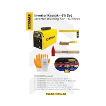 Rtm520set Inverter Kaynak Makinası - 6'lı Set -eldiven-çekiç-gönye-tel Fırça-kesici Disk