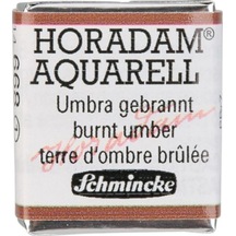 Schmincke Horadam Aquarell Artist Sulu Boya Burnt Umber Yarım Tablet