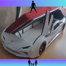 Yandan Açılır Bazalı Lamborgini Karyola Beyaz Diğer