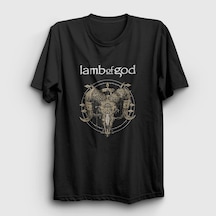 Presmono Unisex Horns Lamb Of God T-shirt Siyah