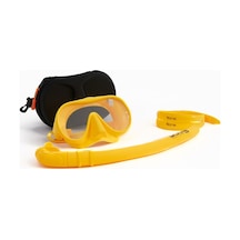 Sona Sona M1 Maske +Standart Snorkel+Yedek Kayış+Deluxe Çanta Sarı