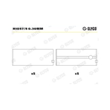 Ana Yatak - Fiat Ducato, Scudo, Ulysse - Glyco-h10575030mm 84282991