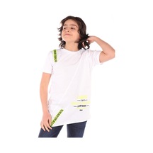 Toontoy Kids Toontoy Erkek Çocuk Campus The Baskılı Tişört Beyaz