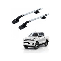 Toyota Uyumlu HILUX 2016 SONRASI ARA ATKISIZ TAVAN ÇITASI PORT BAGAJ NİKEL