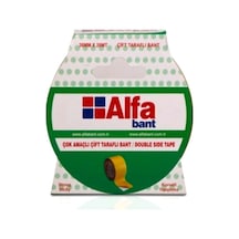 Alfa Çift Taraflı Bant 18mmx20mt - 1 Adet 18 MM