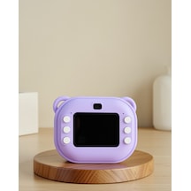 Mini Termal Baskılı Çocuk Kamerası Uczzzy600 Çocuk Kameramor-1 Mor
