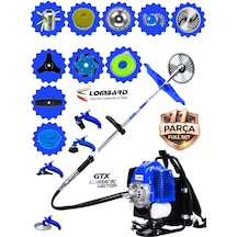 Cros Lombard Italy 11-xl Royale Sırt Tipi Benzinli Ot Çalı Çim Biçme Tırpanı+ Full Bahçe Setli Halı Yıkamalı