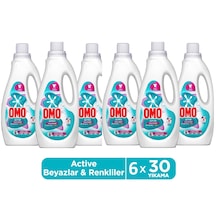 Omo Active Cold Power Beyazlar Ve Renkliler Için Sıvı Deterjan 1500 Ml X 6