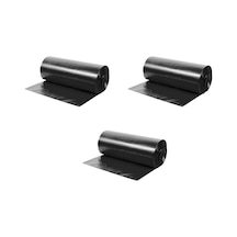 Endüstriyel Hantal Boy Siyah Çöp Torbası Poşeti - 800 Gr. -120 Litre - 120x150 Cm -10 Adetlik 3 Rulo
